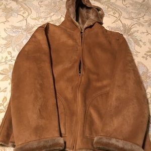 Suede Fabric Coat